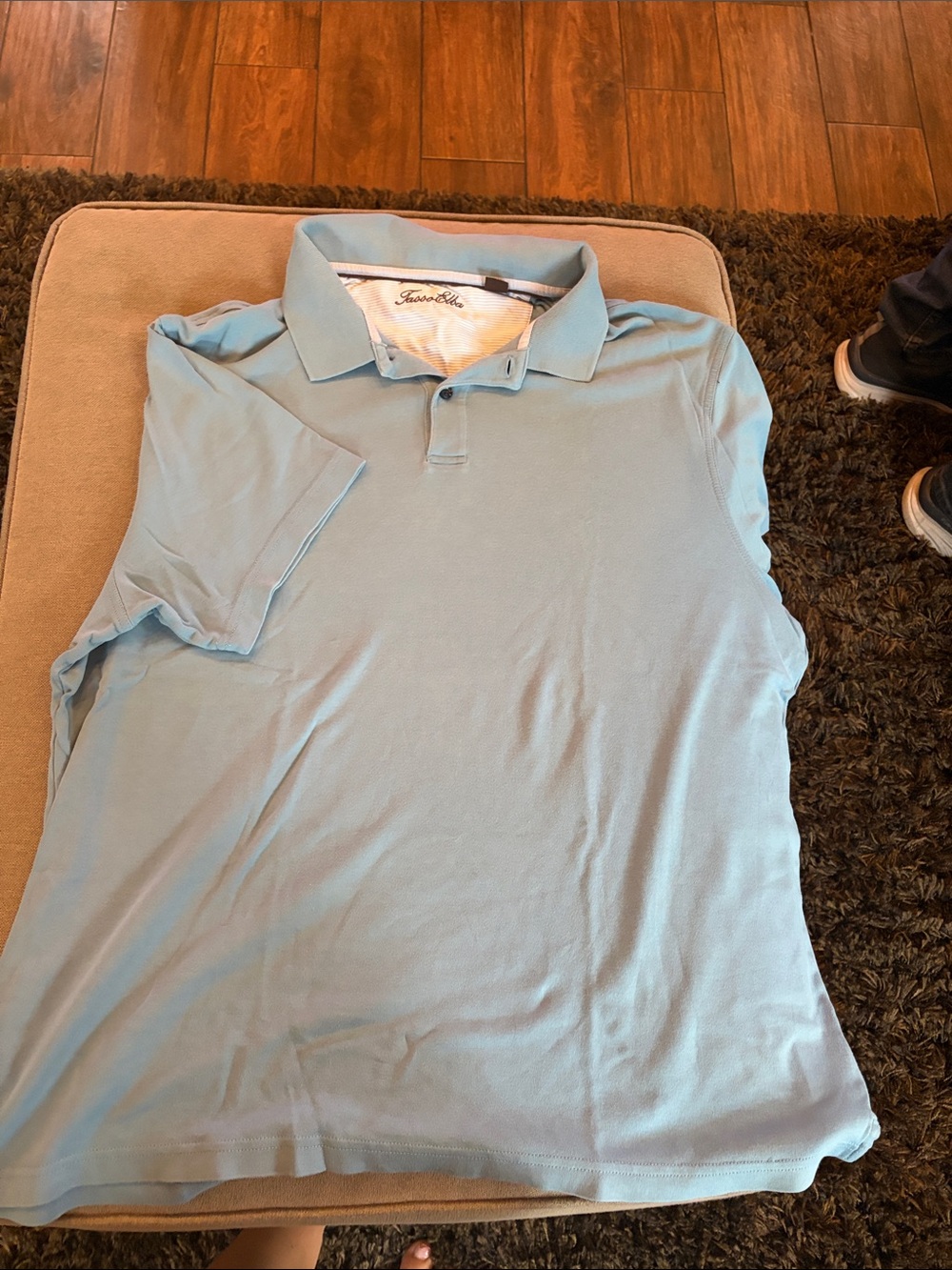 Tasso Elba Light Blue Men's Polo Shirt